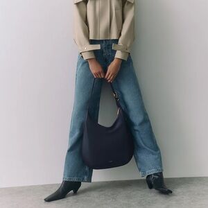 Cuyana Oversized Celestia Bag in Navy Blue